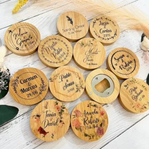 Abridor de madera personalizado