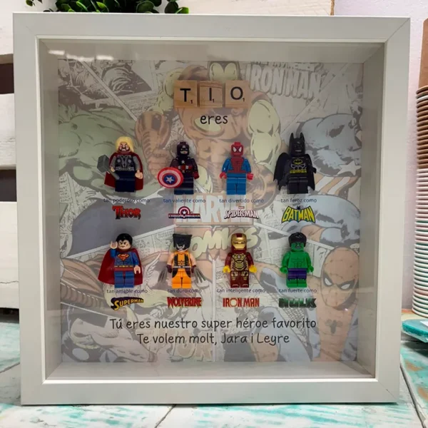 Cuadro de Súper Héroes con texto personalizado