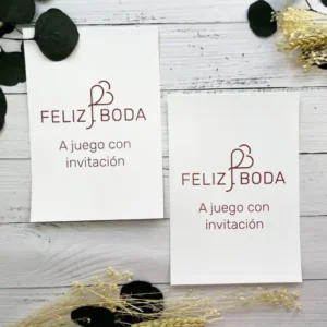 organizador de mesa Juego con la Invitación