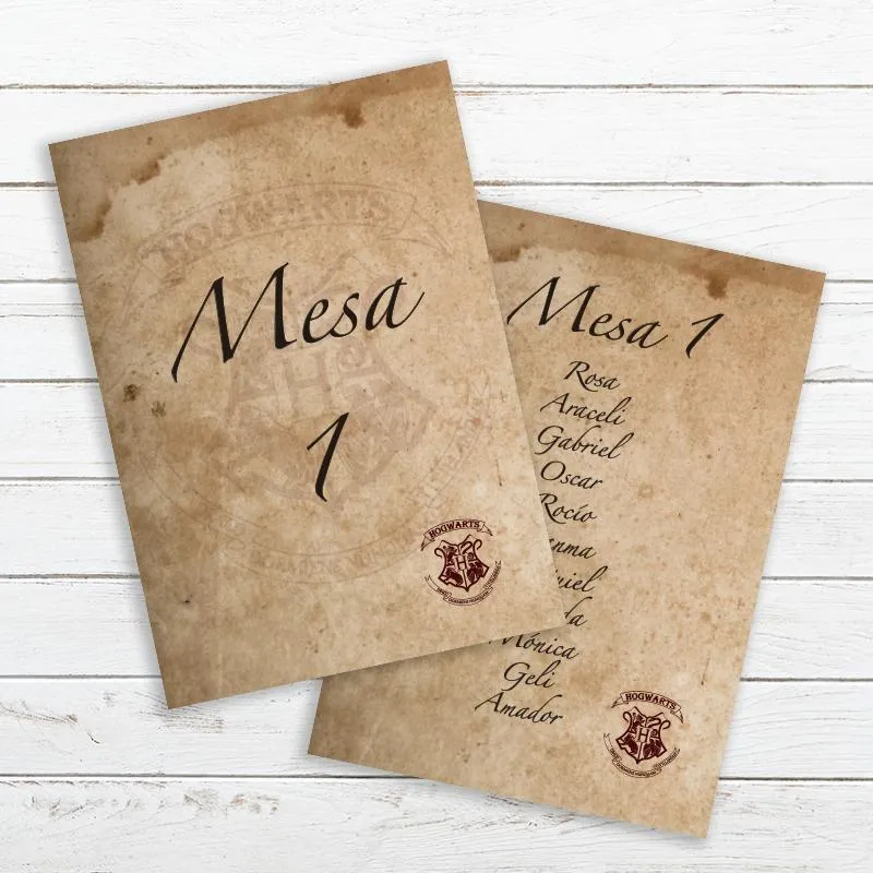 Organizador de mesa Harry Carta, al fiel estilo de la saga de Harry Potter
